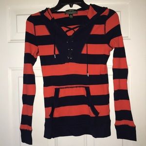Ralph Lauren Long sleeve Top w/ Hood!